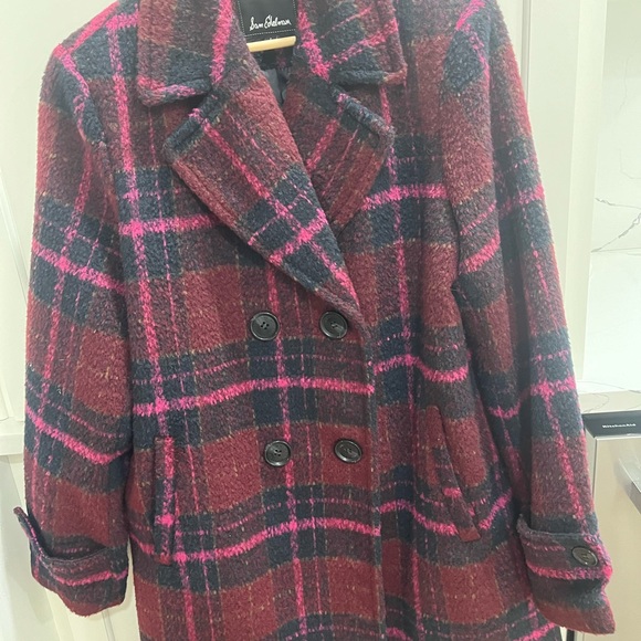 Sam Edelman double breasted plaid coat L - Picture 4 of 7